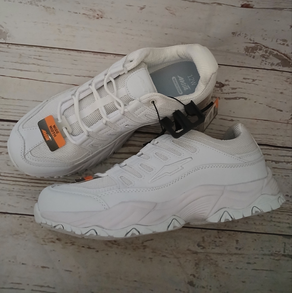 Avia Women's Elevate White Mesh Athletic Sneakers Size 12W